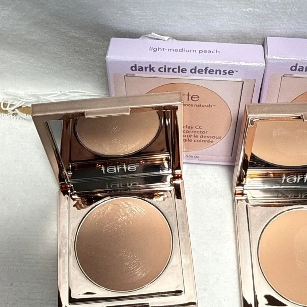 3 X Tarte Dark Circle Defense Under Eye Concealer MEDIUM TAN PEACH FLAWED See Pi